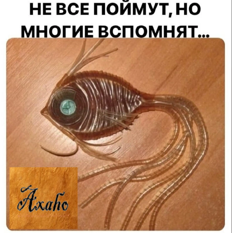 Ностальгия Только дети СССР поймут, Из чего сделана рыбка. Не все поймут, но многие вспомнят.